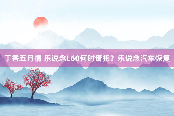 丁香五月情 乐说念L60何时请托？乐说念汽车恢复