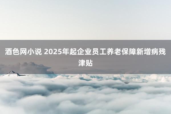 酒色网小说 2025年起企业员工养老保障新增病残津贴