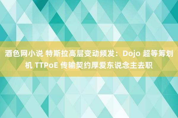 酒色网小说 特斯拉高层变动频发：Dojo 超等筹划机 TTPoE 传输契约厚爱东说念主去职