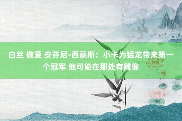 白丝 做爱 安芬尼-西蒙斯：小卡为猛龙带来第一个冠军 他可能在那处有雕像