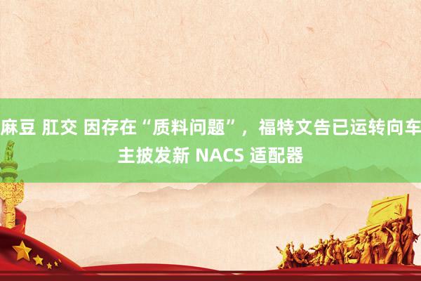 麻豆 肛交 因存在“质料问题”，福特文告已运转向车主披发新 NACS 适配器