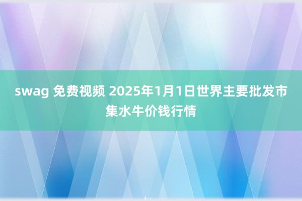 swag 免费视频 2025年1月1日世界主要批发市集水牛价钱行情