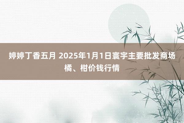 婷婷丁香五月 2025年1月1日寰宇主要批发商场橘、柑价钱行情