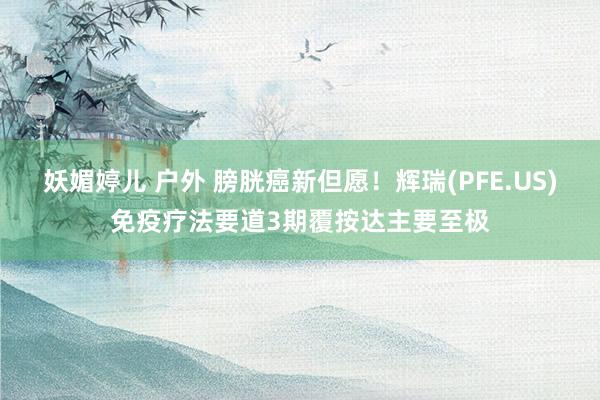 妖媚婷儿 户外 膀胱癌新但愿！辉瑞(PFE.US)免疫疗法要道3期覆按达主要至极