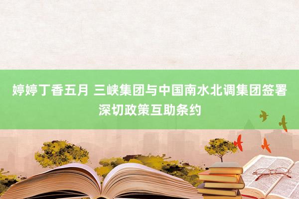 婷婷丁香五月 三峡集团与中国南水北调集团签署深切政策互助条约