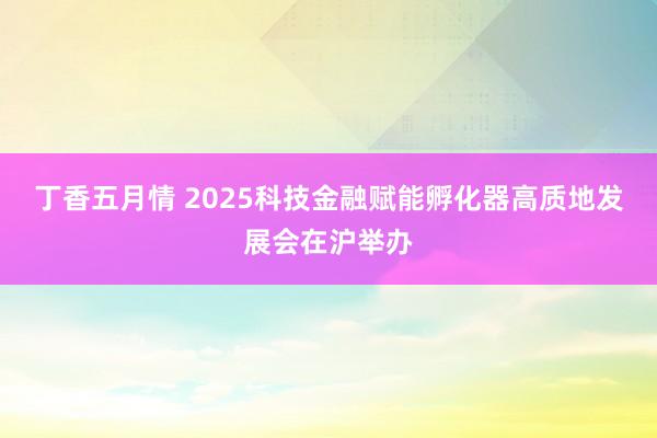 丁香五月情 2025科技金融赋能孵化器高质地发展会在沪举办